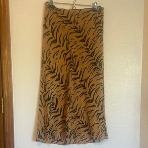 Animal Print Midi Skirt